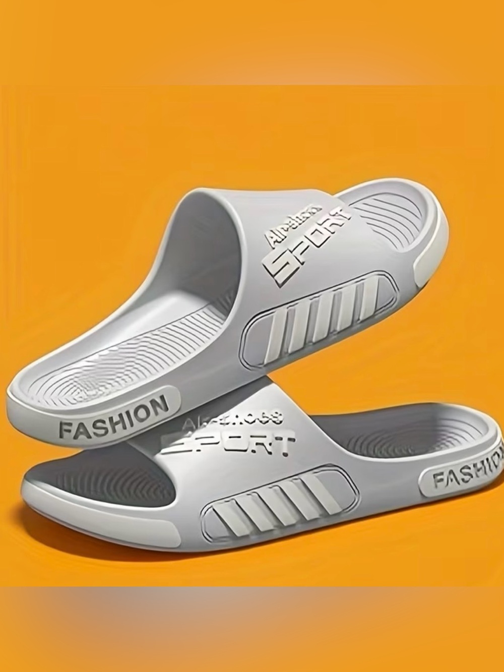 Men's White Fashion Sport Slide Sandals